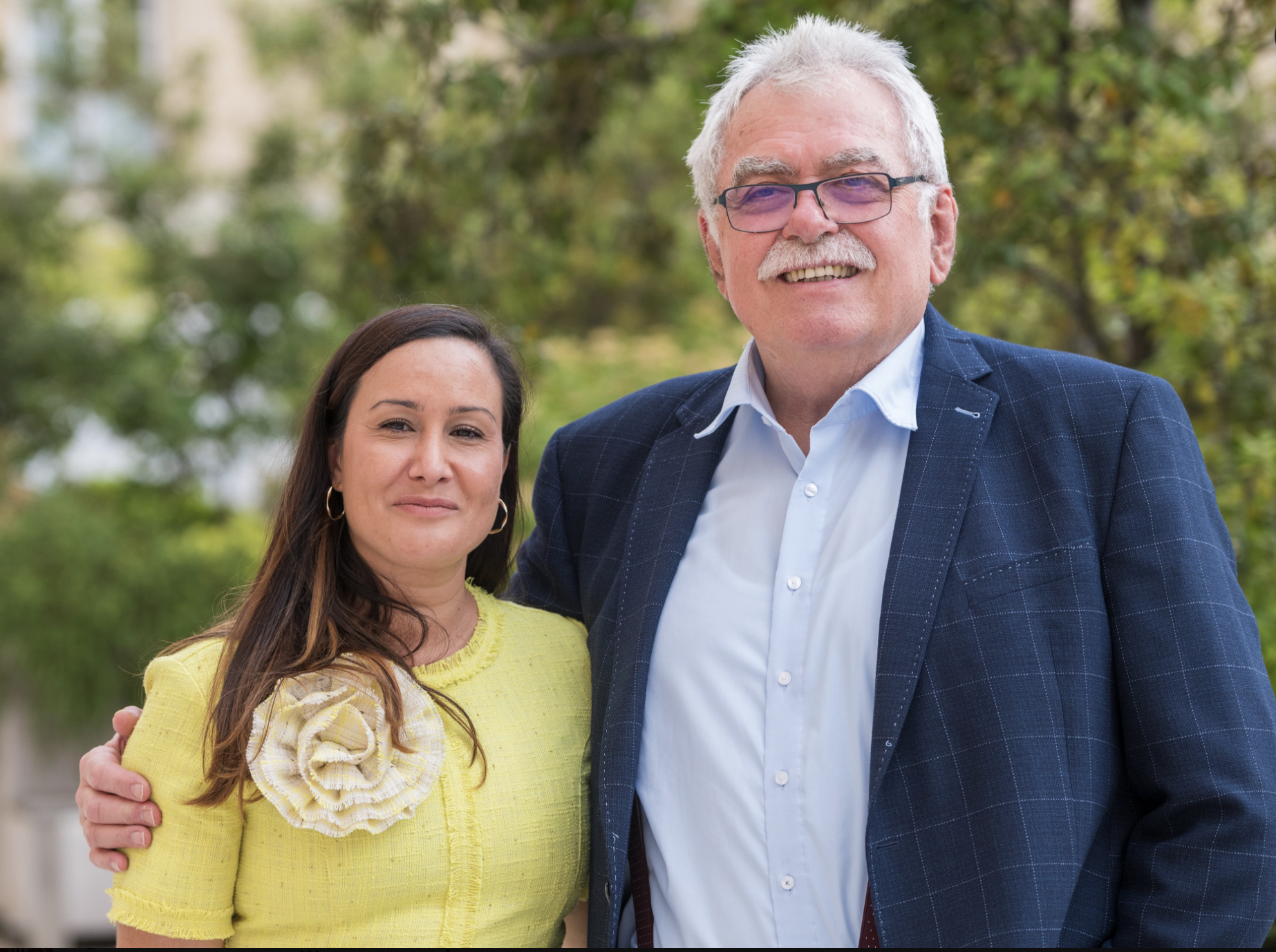 André Chassaigne et Emeline K/Bidi, cprésidents du groupe GDR à l'Assemblée Nationale